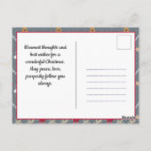 Pickleball Santa 🎅 Frohe Weihnachten 🎁 Postkarte (Rückseite)