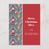 Pickleball Santa 🎅 Frohe Weihnachten 🎁 Postkarte (Vorderseite)