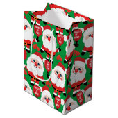 Pickleball Santa Mittlere Geschenktüte (Vorderseite Schrägansicht)