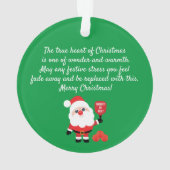 Pickleball 🎅 Santa Ornament (Rückseite)