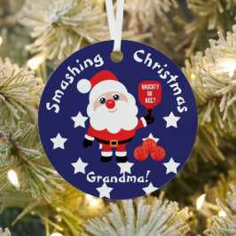 Pickleball 🎅 Santa Ornament Aus Metall