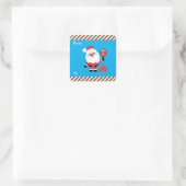 Pickleball 🎅 Santa Square Aufkleber (Tasche)