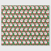 Pickleball Santa Wrapping Paper Geschenkpapier (Flach)