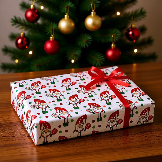 Pickleball Santa Wrapping Paper Seidenpapier