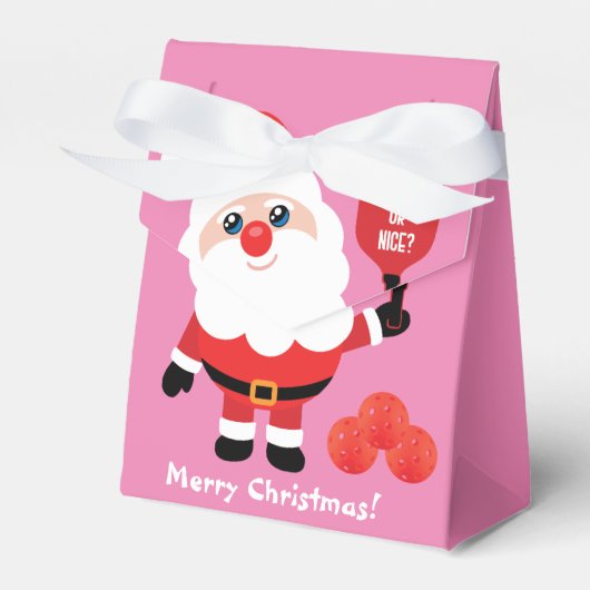Pickleball 🎅 Santa Zelt Gevor Box Geschenkschachtel (Vorderseite)