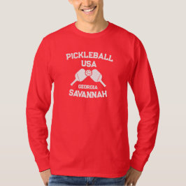 Pickleball Savannah Georgia USA Custom T-Shirt