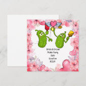 Pickleball Save the Date Wedding Funny Einladung (Vorne/Hinten)