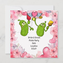 Pickleball Save the Date Wedding Funny Einladung