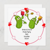 Pickleball Save the Date Wedding Funny Einladung (Vorne/Hinten)