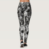 Pickleball Schatten des grauen Musters Leggings (Rückseite)