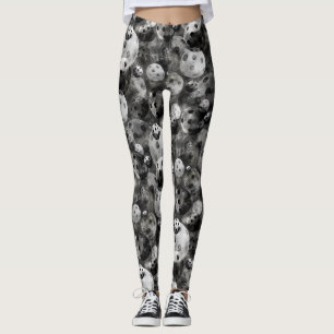 Pickleball Schatten des grauen Musters Leggings