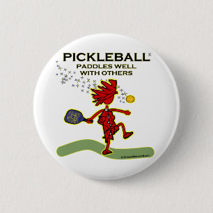 Pickleball schaufelt gut mit anderen button