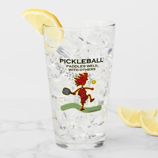 Pickleball schaufelt gut mit anderen glas (Vorderseite Ice)