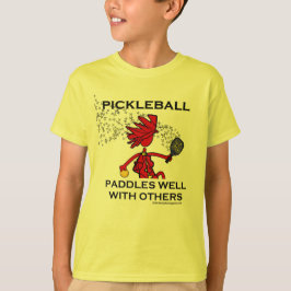 Pickleball schaufelt gut mit anderen T-Shirt