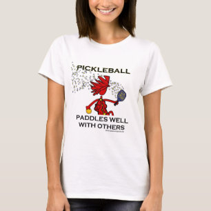 Pickleball schaufelt gut mit anderen T-Shirt