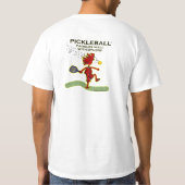 Pickleball schaufelt gut mit anderen T-Shirt (Rückseite)