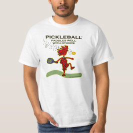 Pickleball schaufelt gut mit anderen T-Shirt