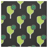Pickleball: Schlaf, pickleball, schwarz, grün Stoff (Muster)