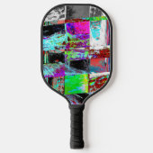 Pickleball-Schläger – Abstrakter Raster Pickleball Schläger (Vorderseite)