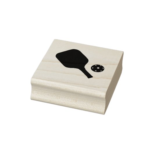 Pickleball-Schläger & Ball Gummistempel (Stempel)