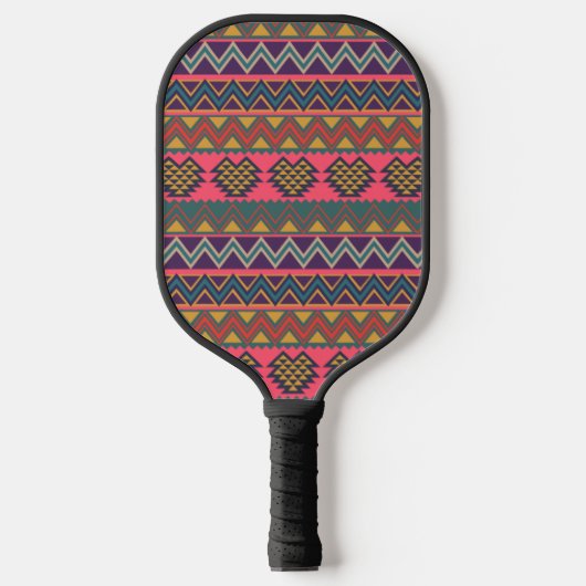 Pickleball-Schläger Boho Aztec-Stammesmuster Pickleball Schläger (Vorderseite)
