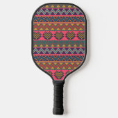 Pickleball-Schläger Boho Aztec-Stammesmuster Pickleball Schläger (Rückseite)