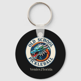 Pickleball-Schläger -Dragon X Old School Picklebal Schlüsselanhänger