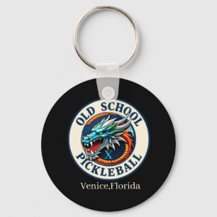 Pickleball-Schläger -Dragon X Old School Picklebal Schlüsselanhänger