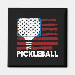Pickleball-Schläger Flagge Pickle Ball Patriot Män Magnet