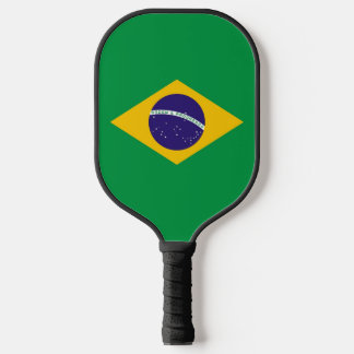 Pickleball-Schläger mit der Flagge Brasiliens Pickleball Schläger