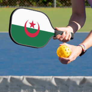 Pickleball-Schläger mit der Flagge von Algerien  Pickleball Schläger