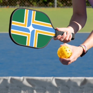 Pickleball-Schläger mit der Flagge von Portland, U Pickleball Schläger