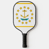 Pickleball-Schläger mit der Flagge von Rhode Islan Pickleball Schläger (Vorderseite)