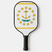 Pickleball-Schläger mit der Flagge von Rhode Islan Pickleball Schläger (Rückseite)