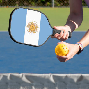 Pickleball-Schläger mit Flagge von Argentinien Pickleball Schläger