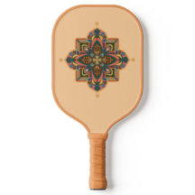 Pickleball-Schläger mit geometrischem pfirsichfarb