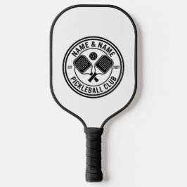 Pickleball-Schläger mit kreisförmigem Club-Logo Pickleball Schläger