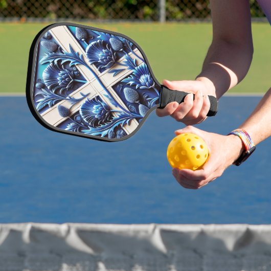 Pickleball-Schläger mit schottischen Disteln Pickleball Schläger (InSitu)