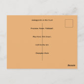 Pickleball-Schläger Postkarte (Rückseite)