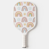 Pickleball-Schläger Süße Regenbogenfarben Pickleball Schläger (Rückseite)