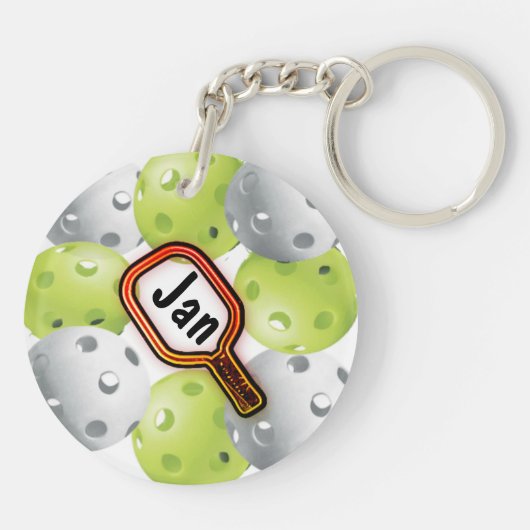 Pickleball Schlüsselanhänger (Rückseite)