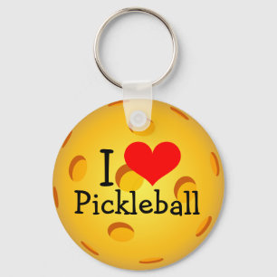 Pickleball Schlüsselanhänger - "I Liebe Pickleball