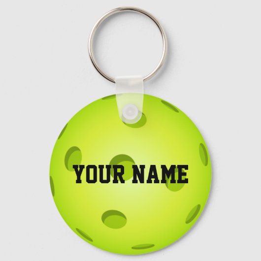 Pickleball Schlüsselanhänger - INDIVIDUELLE NAME (Vorderseite)
