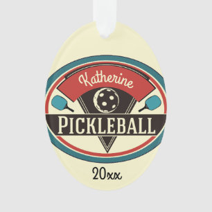 Pickleball-Schmuck - Vintage-Design Ornament