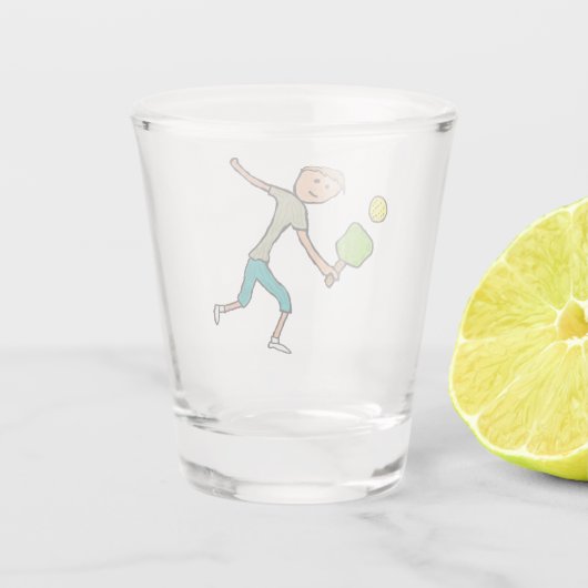 Pickleball Schnapsglas (Rückseite)