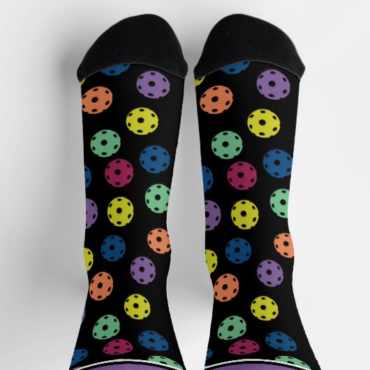 Pickleball - schwarz mischen socken (Oben)