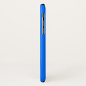 PICKLEBALL Schwarz-weiße, helle blaue Racing Strei Case-Mate iPhone Hülle (Hinten/Links)