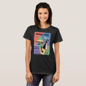 Pickleball Serve Chic Mode Poster T-Shirt (Vorne ganz)