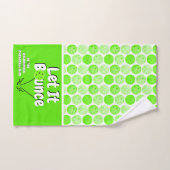 Pickleball Serve Ließ It Bounce Green Personalisie Handtuch (Handtuch)