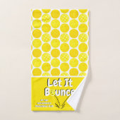 Pickleball Serve Ließ It Bounce Yellow Personalisi Handtuch (Handtuch)